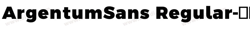 ArgentumSans Regular字体转换